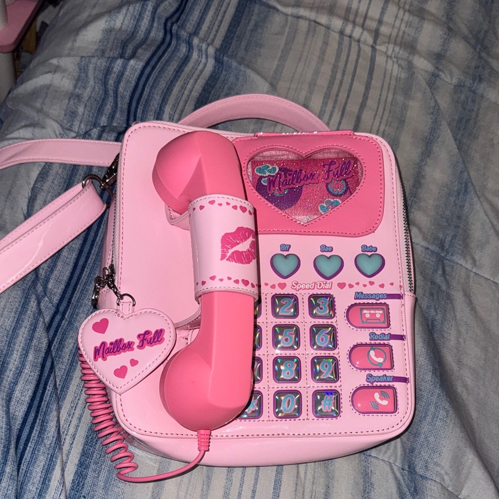 Dolls Kill Pink Phone Crossbody Bag